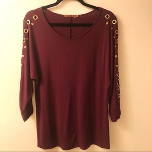 Burgundy Long Sleeve